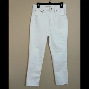 NWOT Madewell white perfect vintage jeans size 27